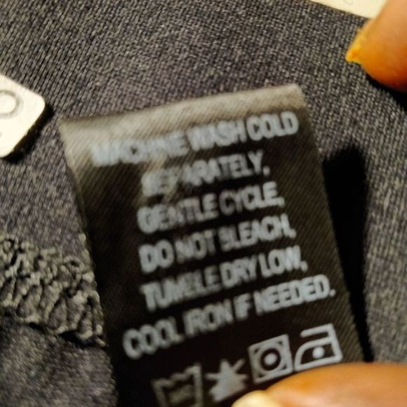 Slimming Options Black Stretch Knit Front Seam Pants Sz M - Picture 5 of 7